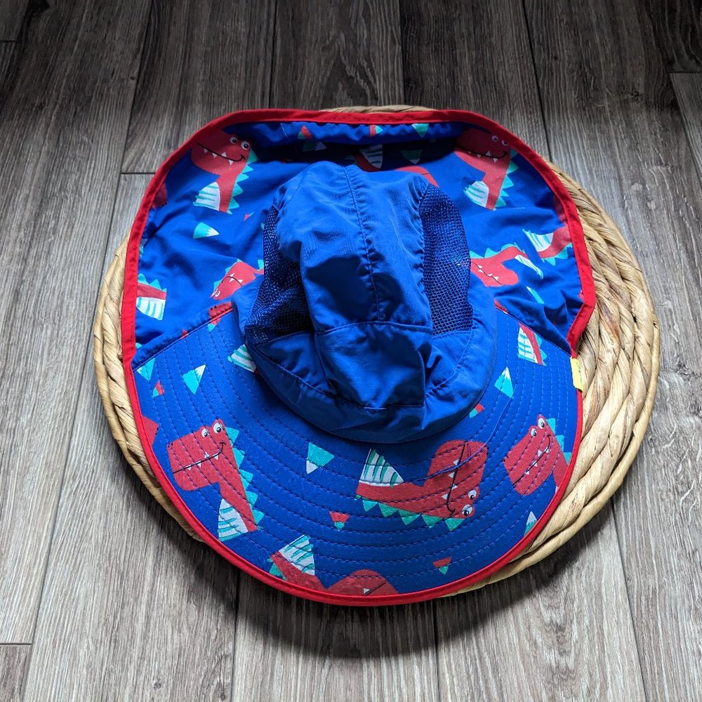 [KIDS 2/$30] Wide Brim Sun Hat with Neck Flap
